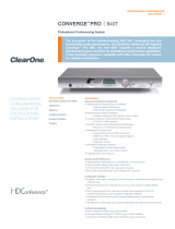 ClearOne comm 840T User manual
