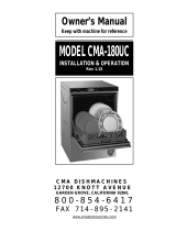 CMA Dishmachines CMA-180UC User manual