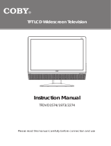 COBY electronic TFDVD1574 - 15" LCD TV User manual