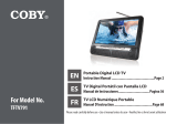COBY electronic TFTV791 User manual