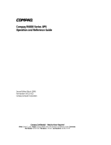 Compaq R6000 Series User manual