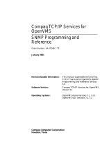 Compaq Compaq TCP/IP Services for OpenVMS User manual