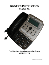 Cortelco 2750 User manual