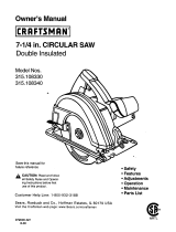 Craftsman 315.10833 User manual
