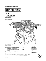 Craftsman 315.22811 User manual