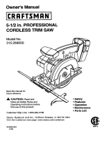 Craftsman 315269600 User manual