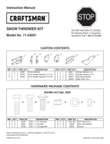 Craftsman 71-24831 User manual