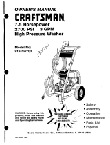 Craftsman 919.7627 User manual