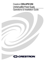 Crestron electronic CEN-UPS1250 User manual