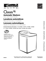 Kenmore Elite Oasis HE 110.2709 Series User manual