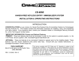 CrimeStopper CS-8050 User manual