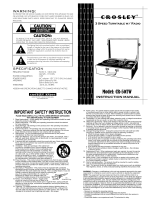 Crosley Radio CR-50TW User manual