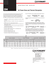 Crown Audio CH4 User manual