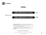 Crown Audio D-45 User manual