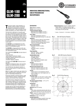 Crown Audio GLM-200 User manual