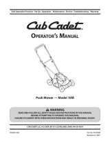Cub Cadet 10M User manual