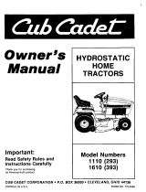 Cub Cadet 1610 (393) User manual