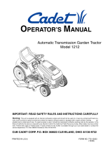 Cub Cadet 1212 User manual