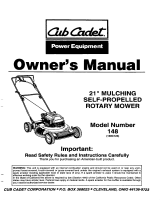 Cub Cadet 148 User manual