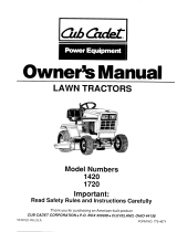 Cub Cadet 1420 User manual