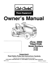 Cub Cadet 2135 User manual