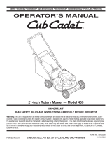 Cub Cadet 439 User manual