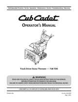 Cub Cadet 2X 728 TDE User manual