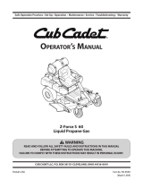 Cub Cadet Z-Force S 60 User manual