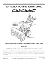 Cub Cadet 930 SWE User manual