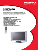 Magnavox 32MF605W User manual