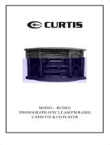 Curtis RCD822 User manual