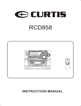 Curtis RCD858 User manual