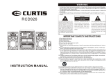 Curtis RCD926 User manual