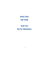 Nokia 3360 - Cell Phone - AMPS User manual