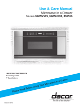 Dacor PMD30 User manual