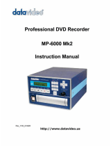DataVideo MP-6000 Mk2 User manual