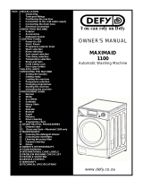 Defy Appliances 1100 User manual