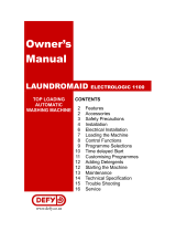 Defy Appliances 1100 User manual