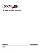 Lexmark 2600 Series User manual