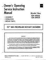 MTD 124-695A User manual