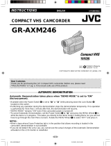 JVC GR-AXM246 User manual