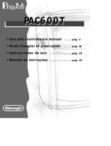DeLonghi PAC600T User manual