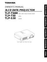 Toshiba TLP-T50MU User manual