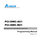 Delta Electronics PCI-DMC-A01 Programming User manual