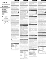 Denon AH-C350W User manual