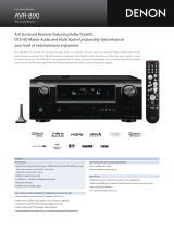 Denon AVR-890 User manual