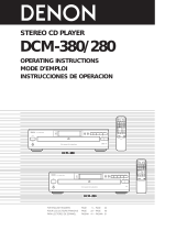Denon DCM-380 User manual