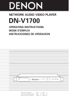 Denon DN-V1700 User manual