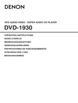 Denon DVD-1930 User manual