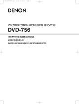 Denon DVD-756 User manual